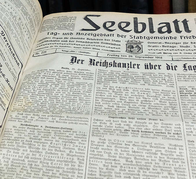 alte Zeitung "Seeblatt"